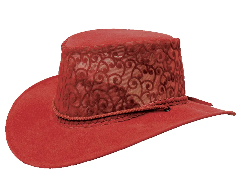 Florentine Soaka & Mesh Hat in Red sold by Kakadu