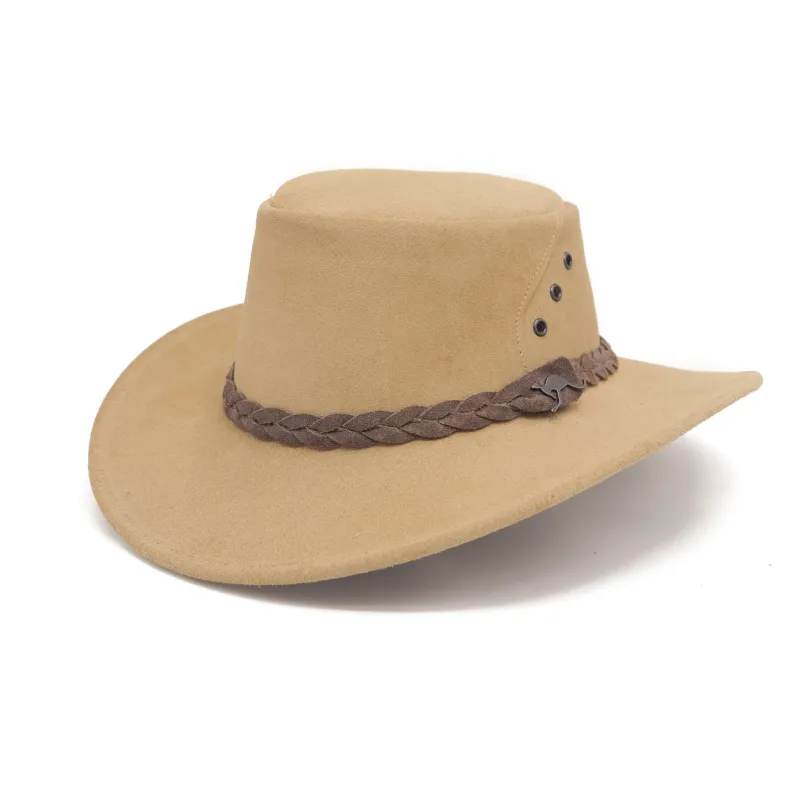 The Alice Hat in Tan Leather sold by Kakadu
