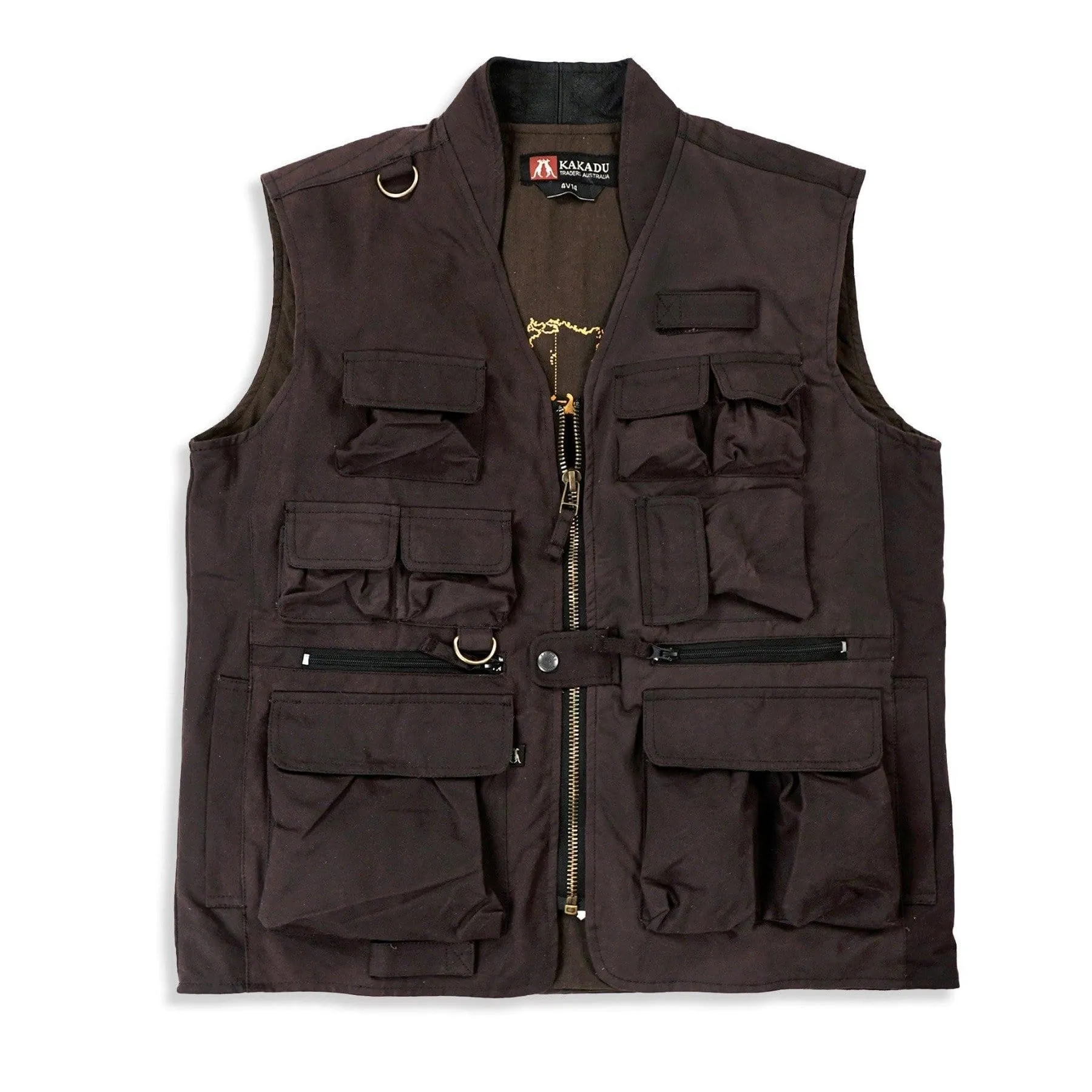 Traveller Multi-Pocket Vest in Black sold by Kakadu