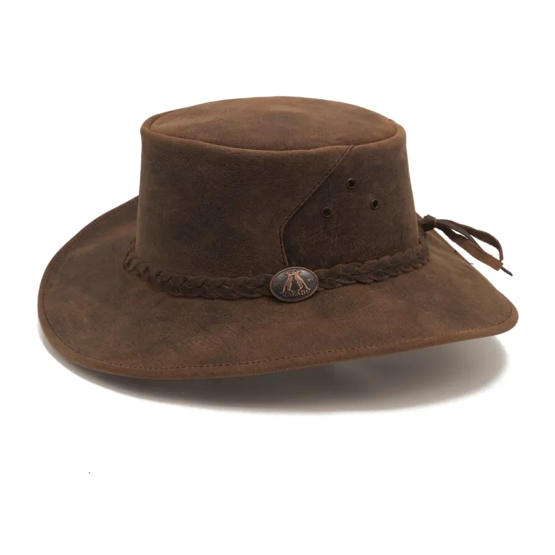 Bulldog Hat In Tobacco made by Kakadu