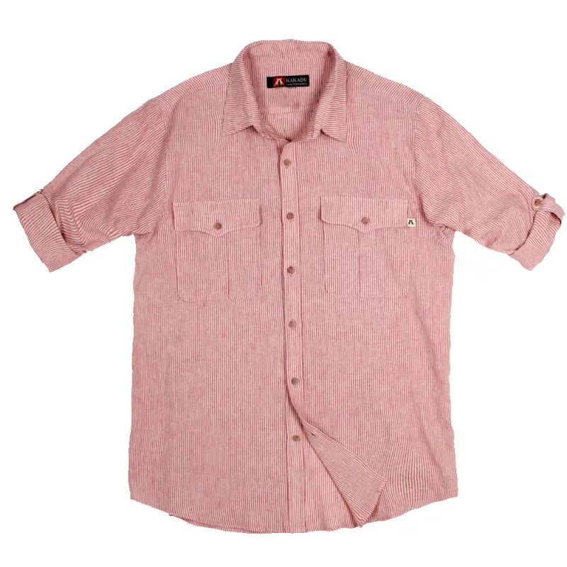 Bargo Shirt in Red Stripe sold by Kakadu