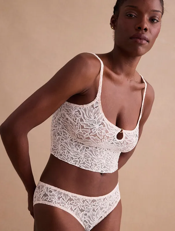 Nobratop® Arya - Dentelle Recyclée - Blanc-Jasmin sold by Mina Storm