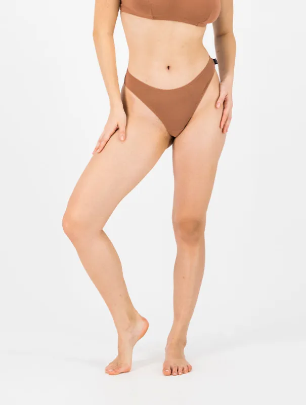 Tanga Maya - Coton Bio - Nude-Cannelle sold by Mina Storm