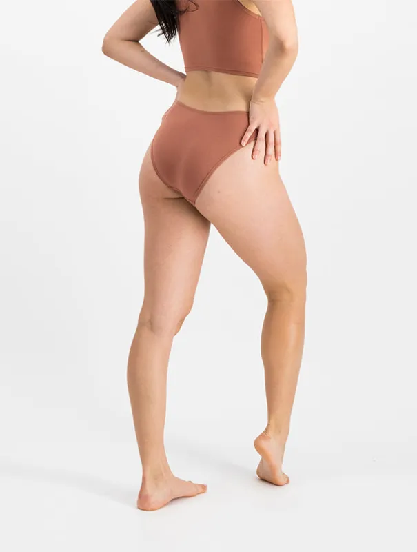 Culotte Anna - Coton Bio - Nude-Cannelle sold by Mina Storm