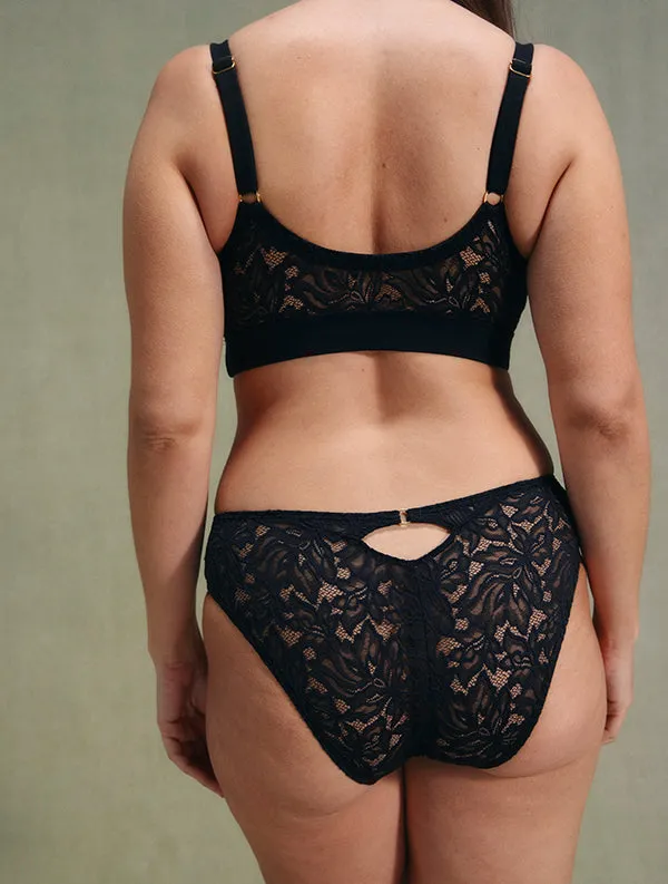 Culotte Sola - Dentelle Recyclée - Noir-Ebène sold by Mina Storm product image thumbnail 5