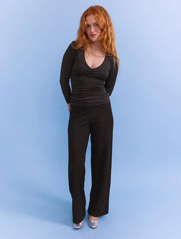 Nobratop® Carlotta - Ecovero® - Black-Sparkly sold by Mina Storm product image thumbnail 3