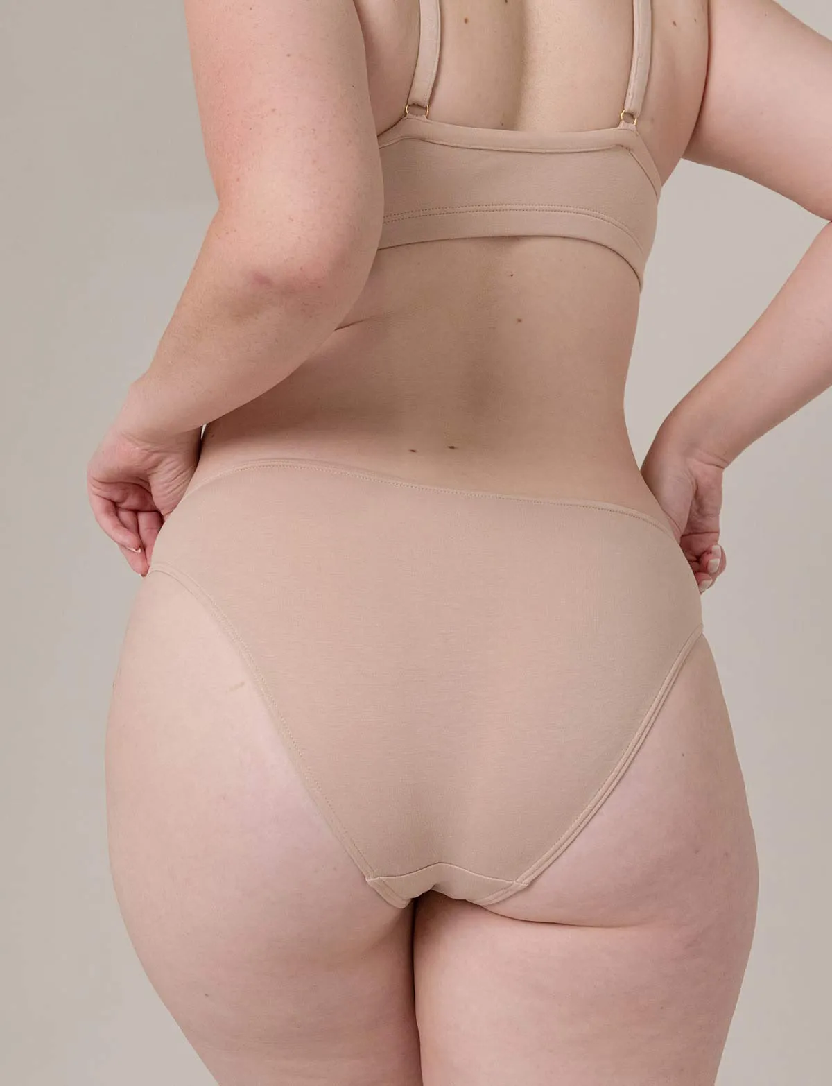 Culotte Anna - Coton Bio - Nude-Sable sold by Mina Storm product image thumbnail 4