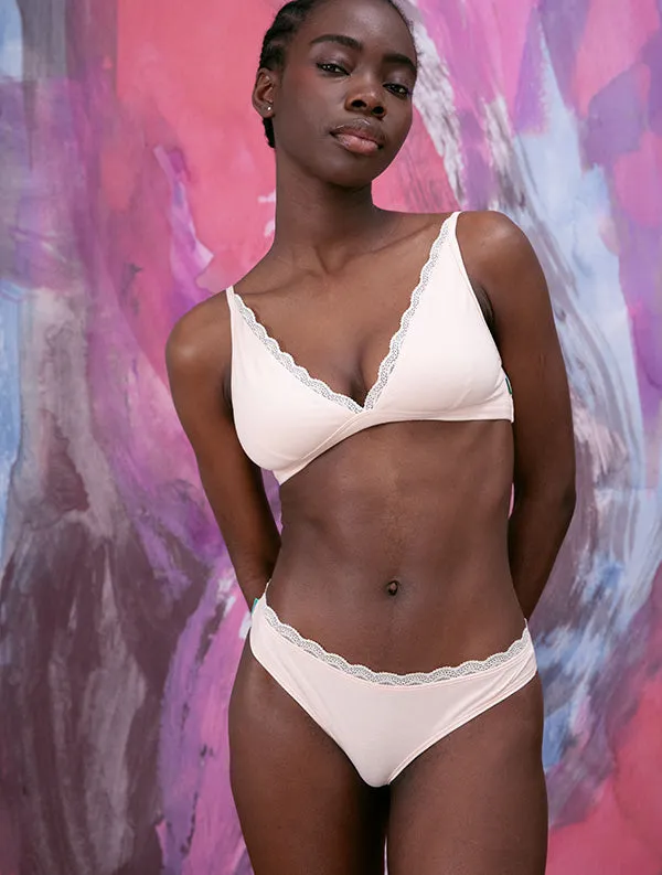 Tanga Mariana - Coton Bio - Pink-Ivory sold by Mina Storm product image thumbnail 2