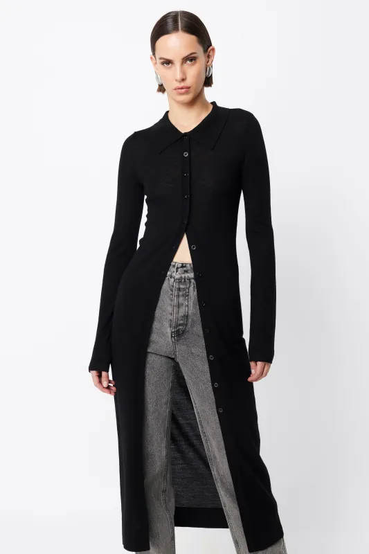 Maine Longline Merino Cardigan sold by Mossman