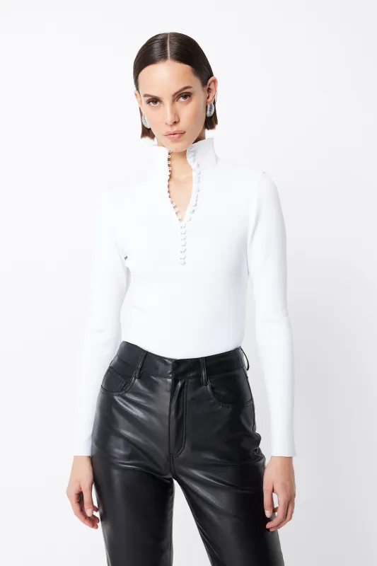 Mayfair Long Sleeve Top sold by Mossman