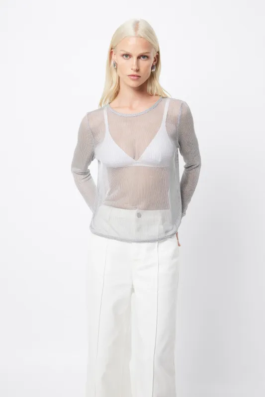 Interlock Long Sleeve Top sold by Mossman