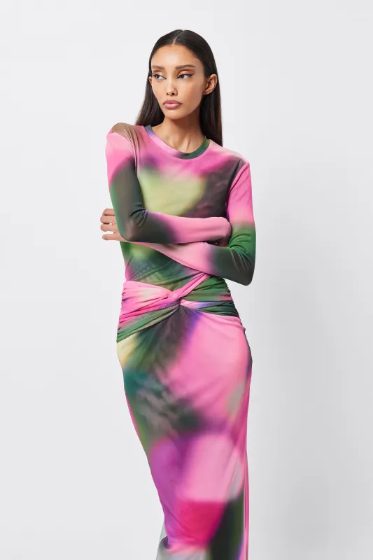 Blurred Midi Skirt made by Mossman