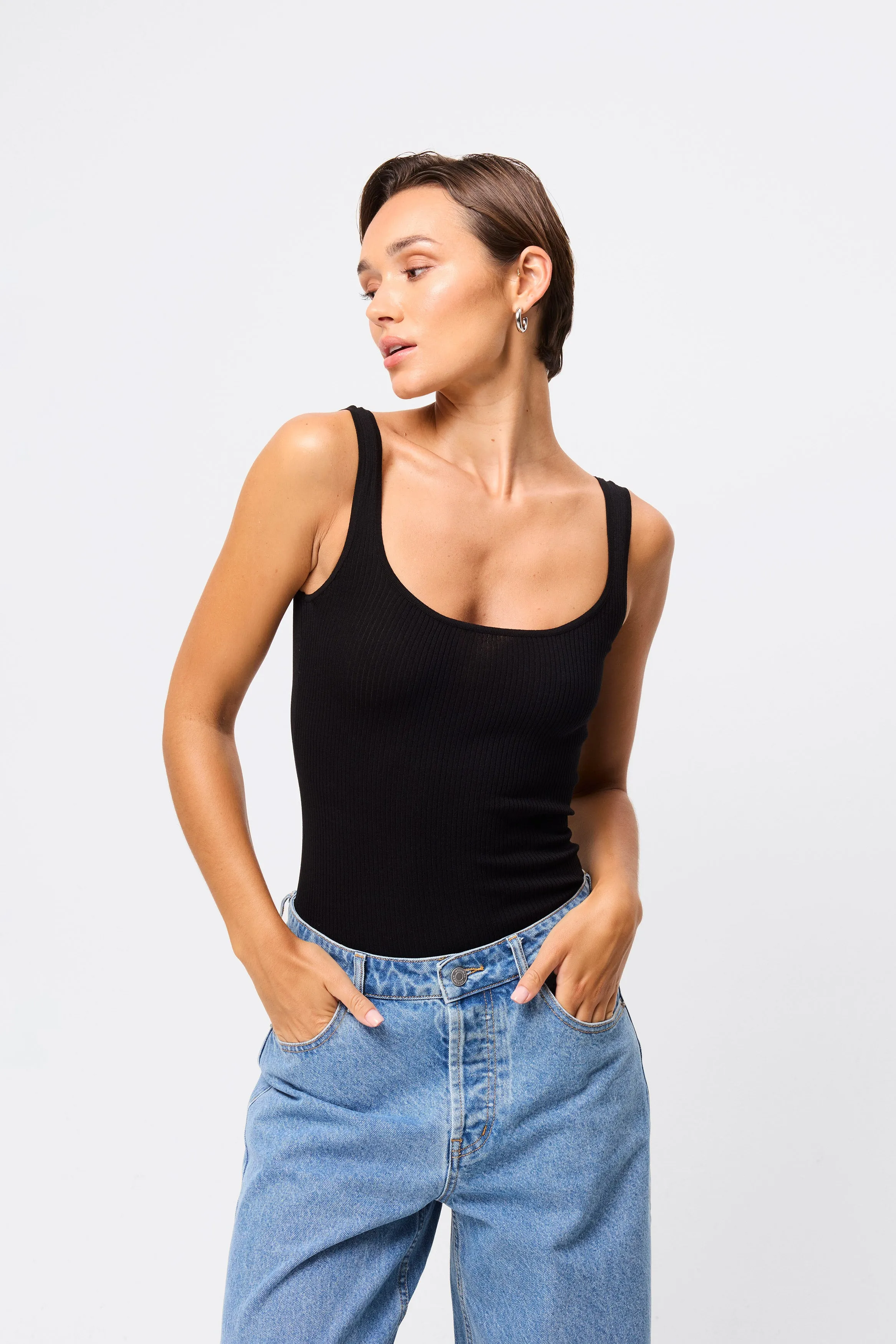 Fine Line Knit Tank sold by Mossman product image thumbnail 4