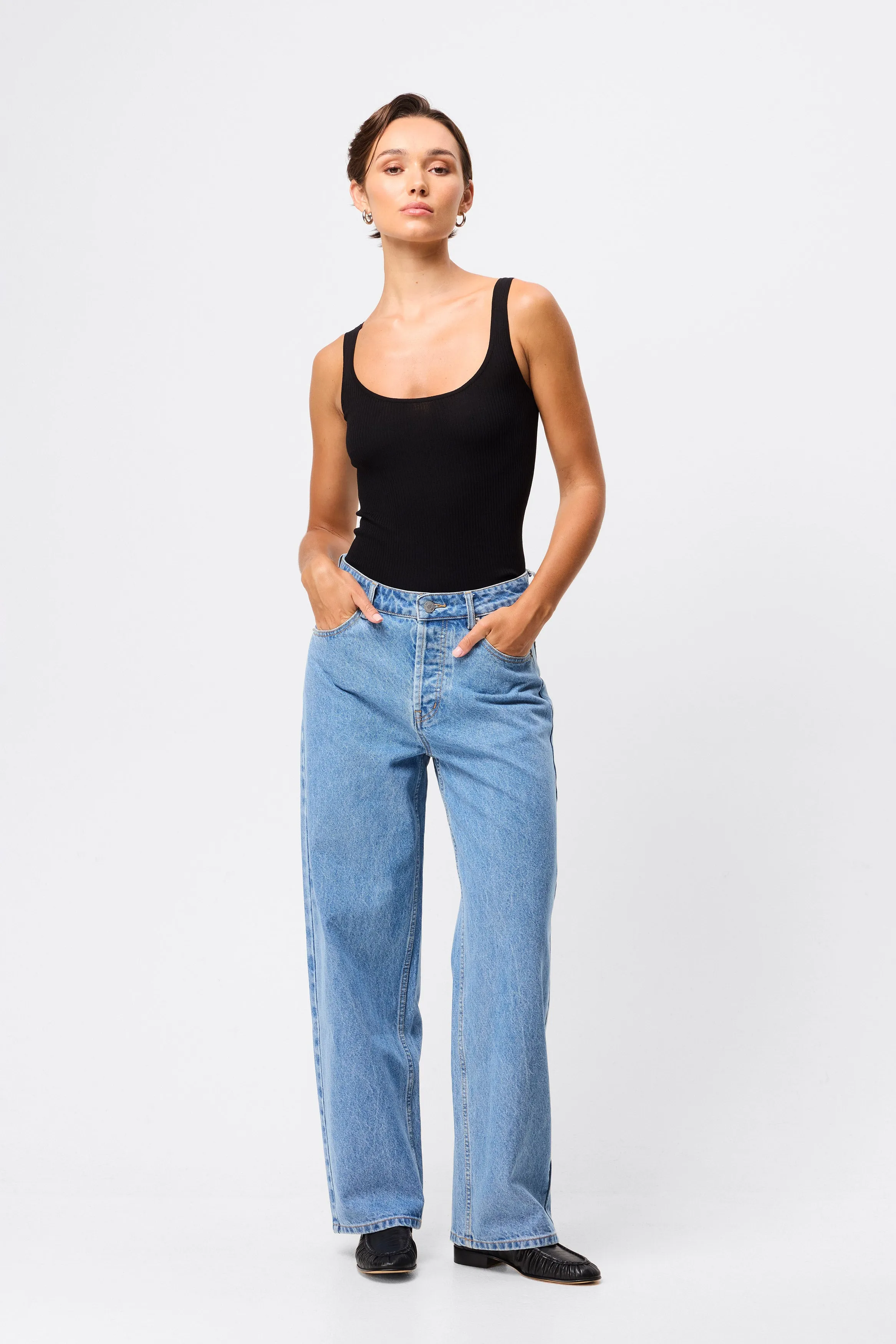 Fine Line Knit Tank sold by Mossman