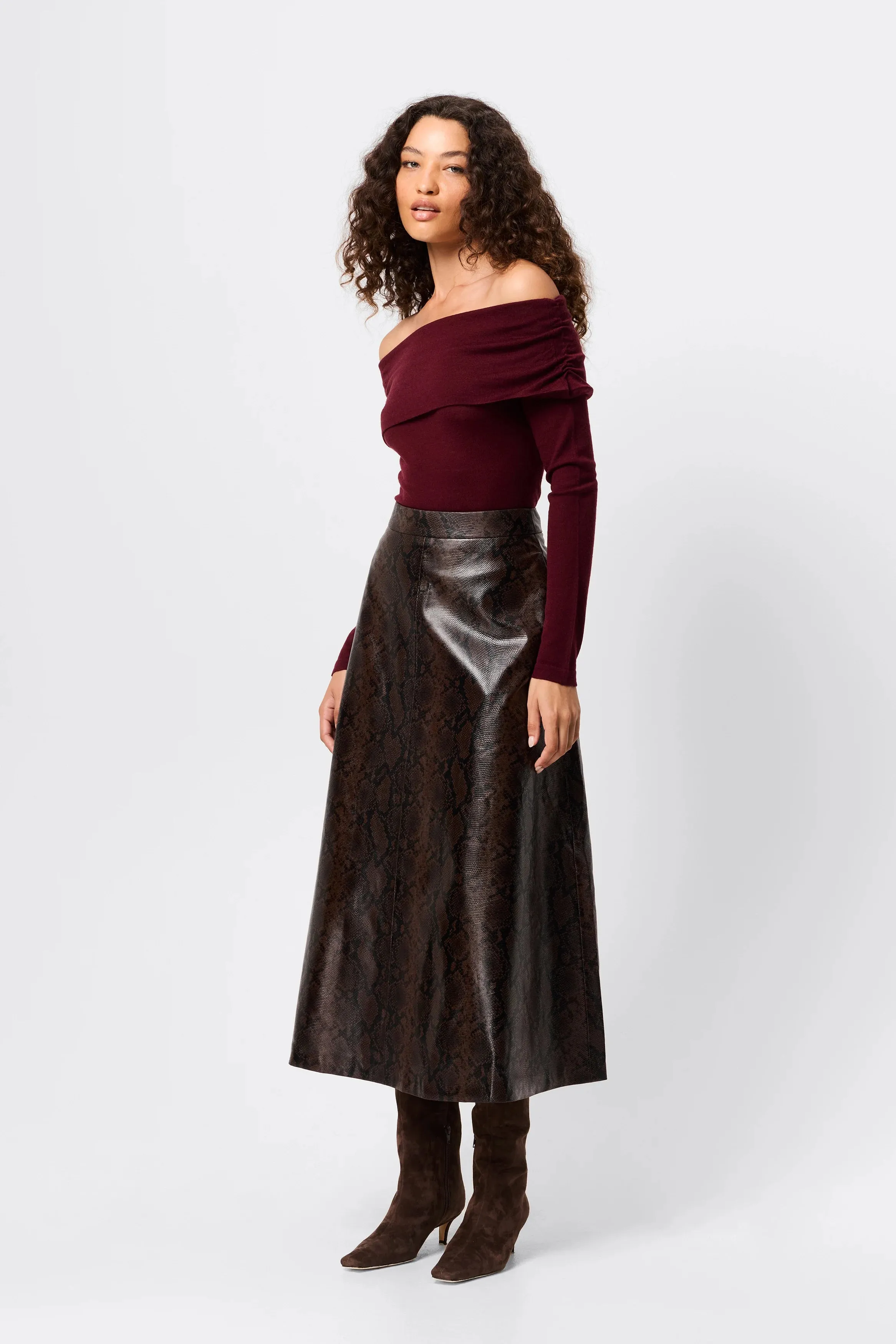 Maine Off Shoulder Merino Top sold by Mossman product image thumbnail 3