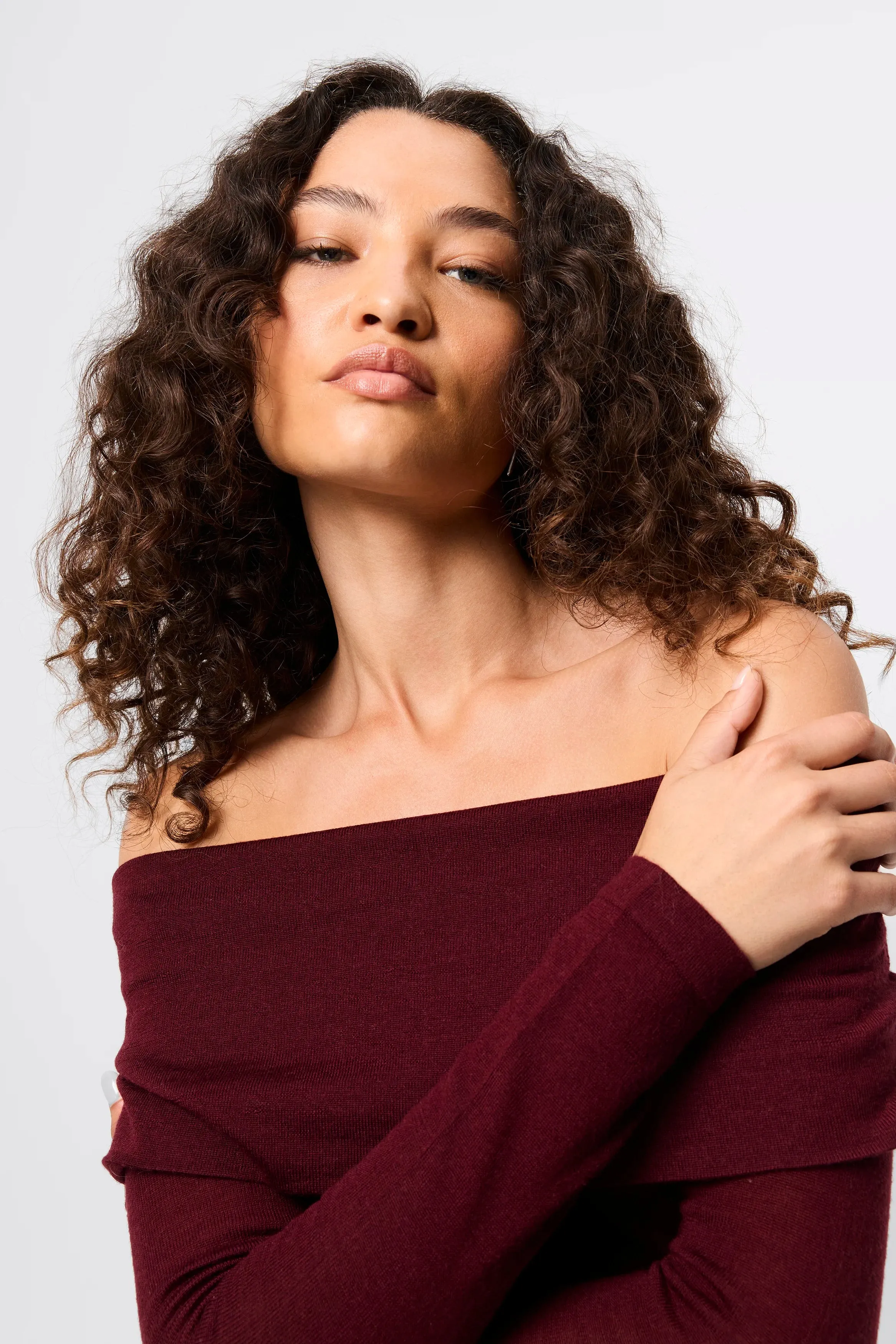 Maine Off Shoulder Merino Top sold by Mossman product image thumbnail 5