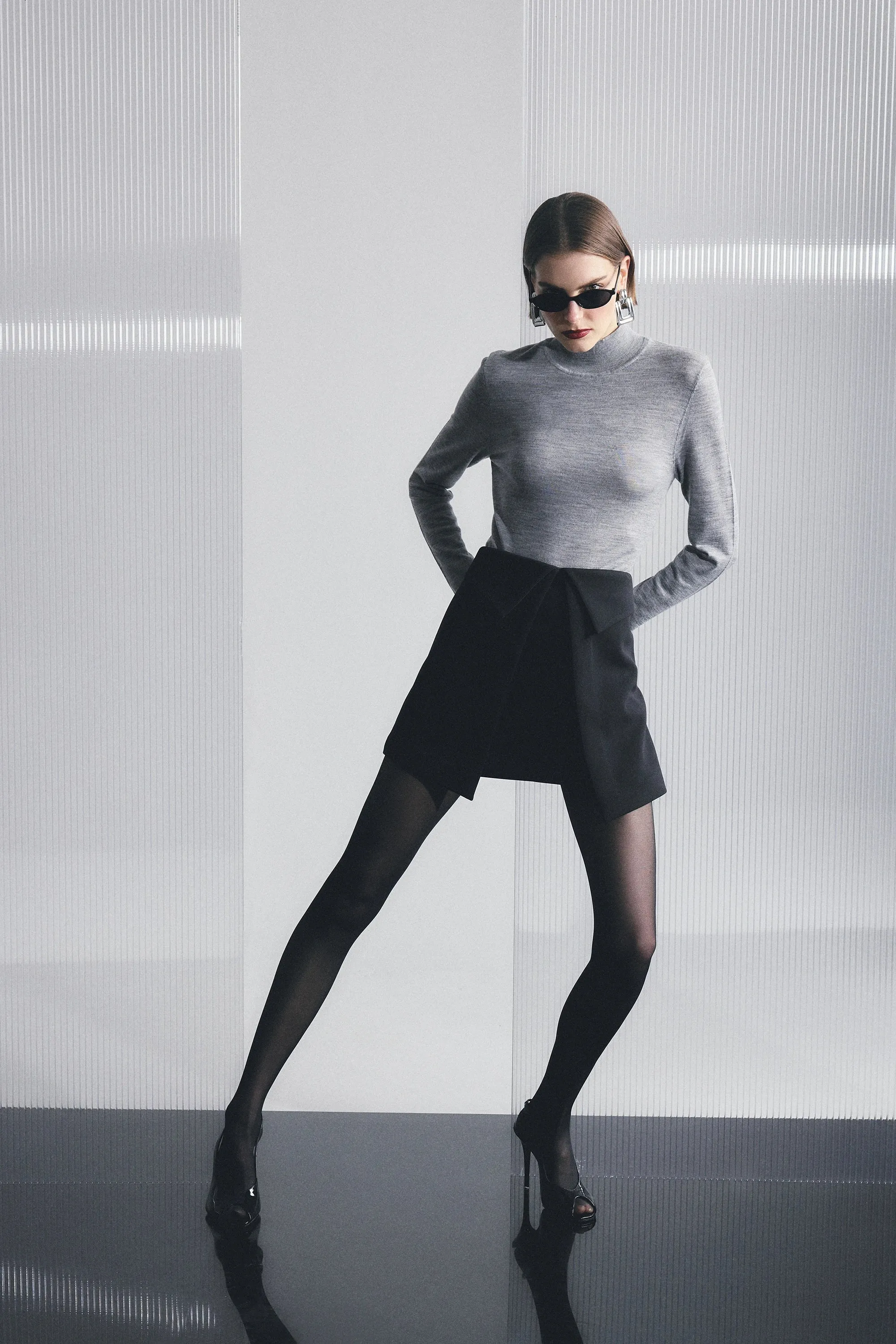 Even Odds Mini Skirt sold by Mossman product image thumbnail 2
