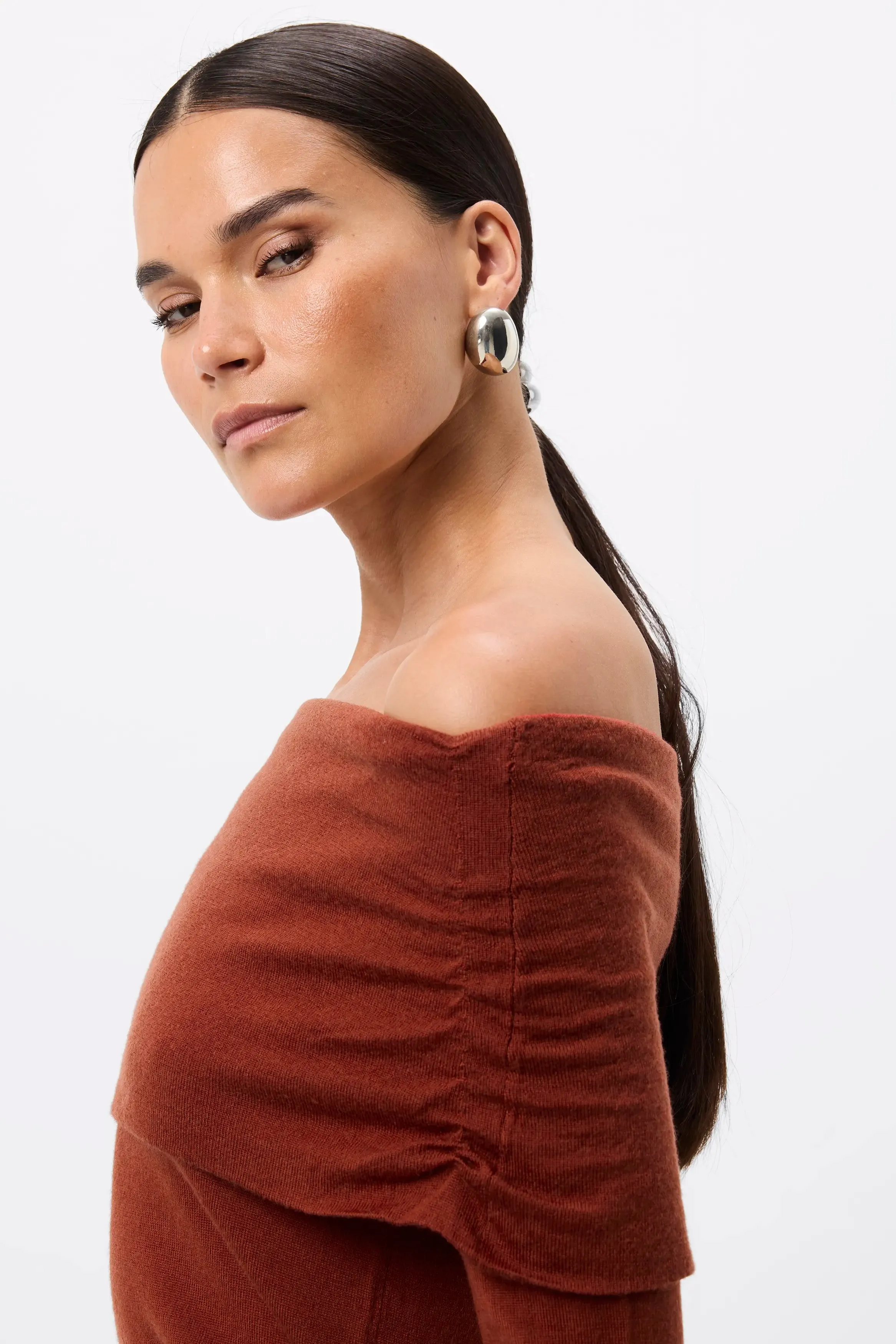 Maine Off Shoulder Merino Top sold by Mossman product image thumbnail 4