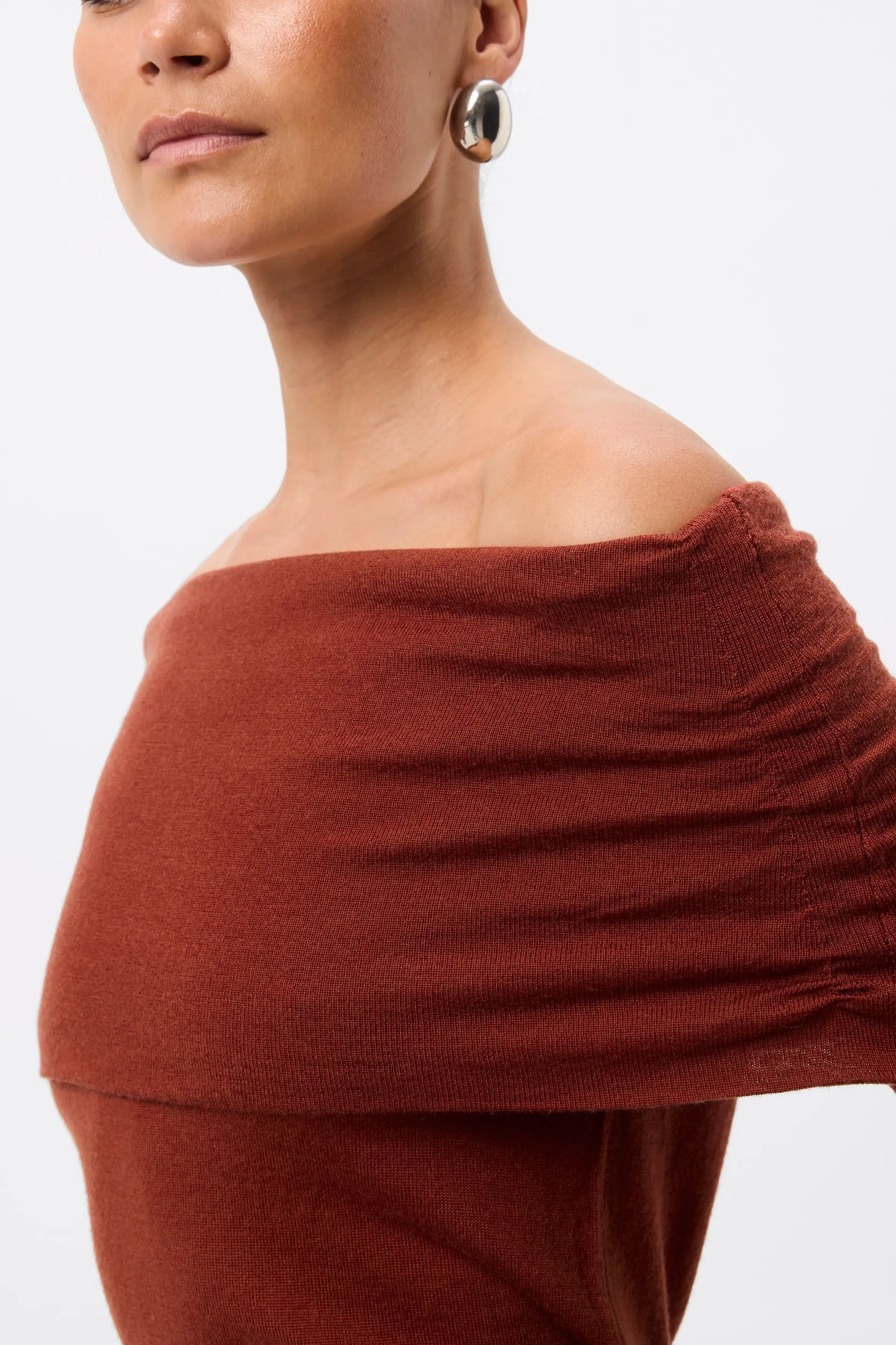 Maine Off Shoulder Merino Top sold by Mossman product image thumbnail 2