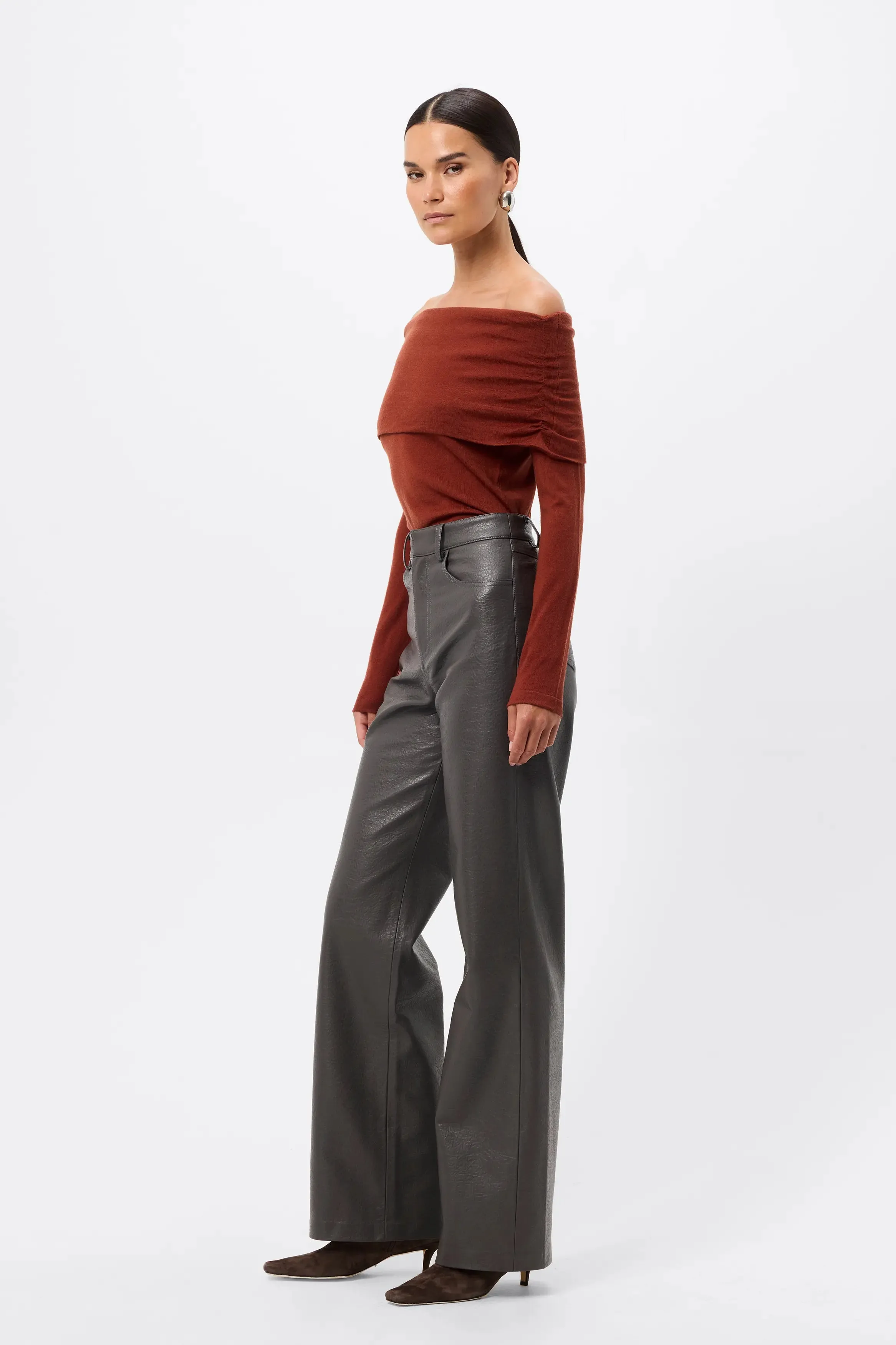 Maine Off Shoulder Merino Top sold by Mossman product image thumbnail 3