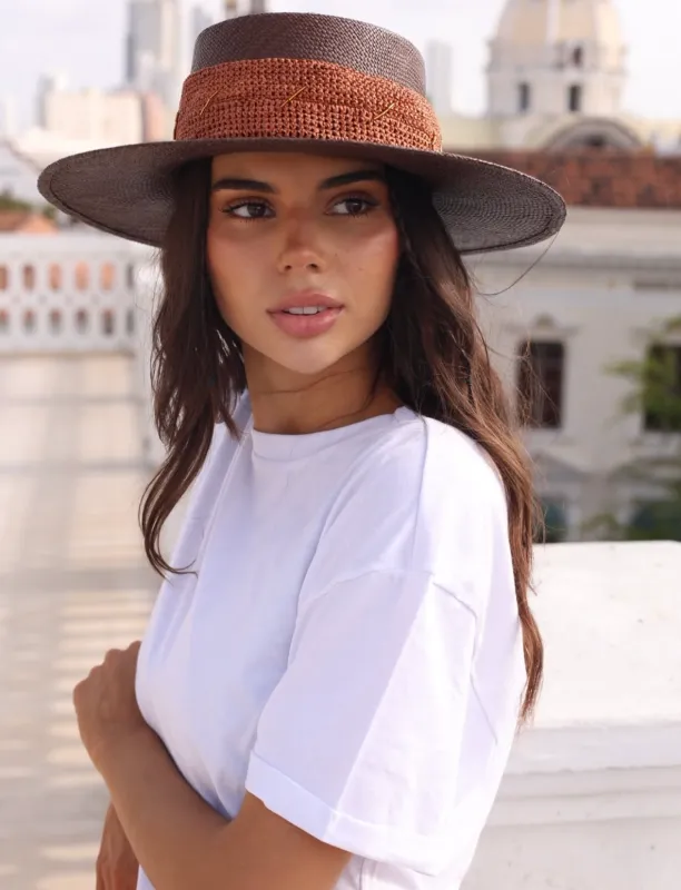 Brown Jamaica Hat sold by Sandy Bottom Swimwear