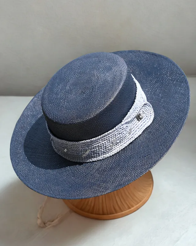 Blue Jamaica Hat made by Sandy Bottom Swimwear
