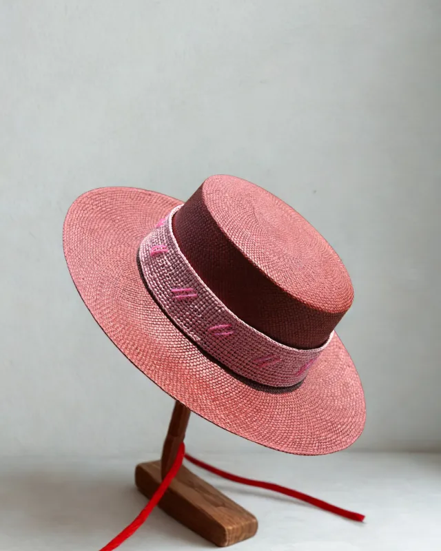 Red Jamaica Hat made by Sandy Bottom Swimwear