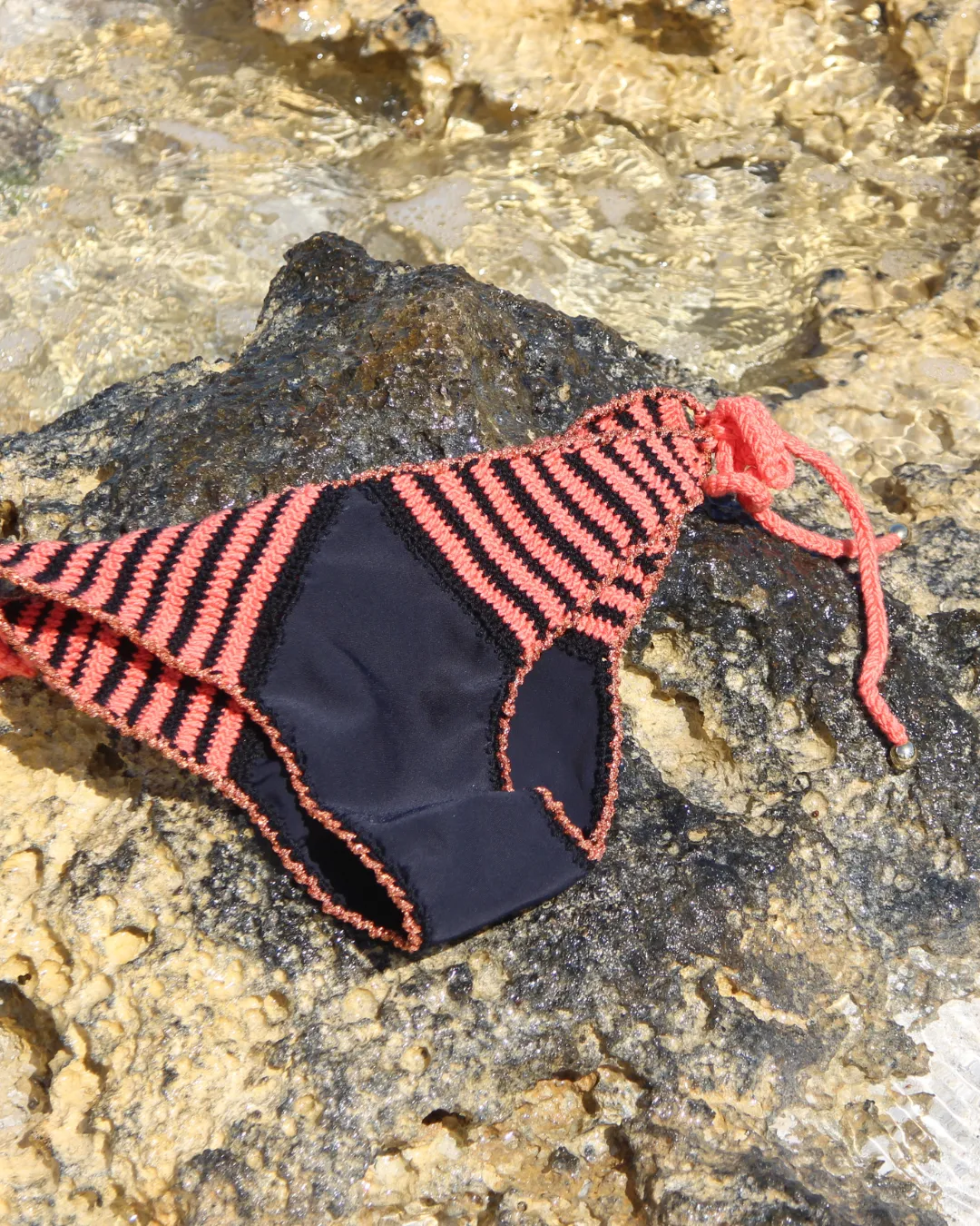 Orange Celeste Crochet Bottom sold by Sandy Bottom Swimwear product image thumbnail 2