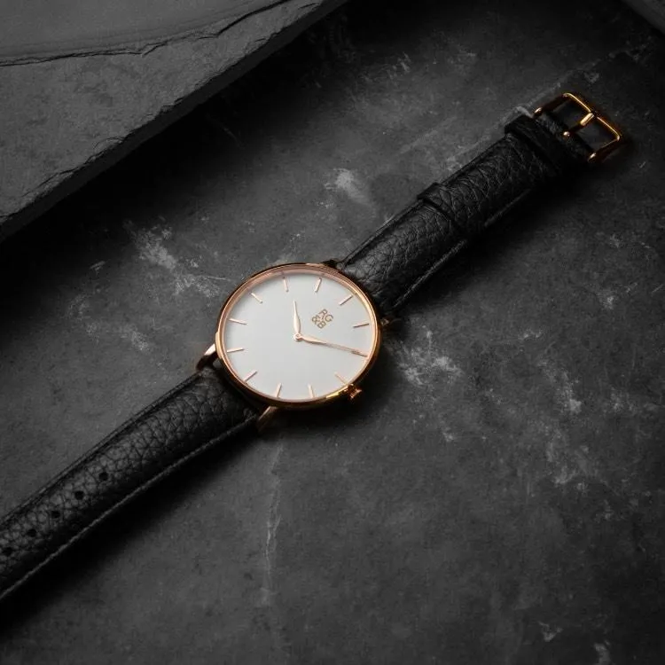 Classic Minimal Watch - RoseGold & Black sold by Rose Gold & Black product image thumbnail 4