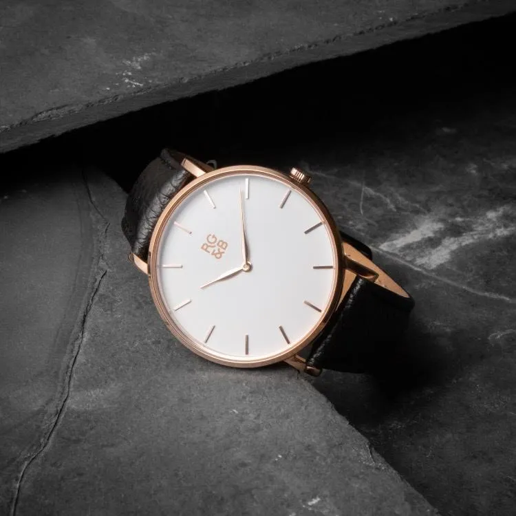 Classic Minimal Watch - RoseGold & Black sold by Rose Gold & Black product image thumbnail 3