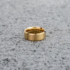 Minimal Ring (Brushed 24kt Gold) sold by Rose Gold & Black