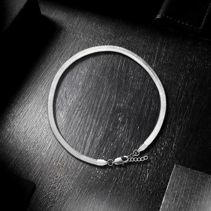 4 Silver Chain Bracelets Free - 48hrs only sold by Rose Gold & Black product image thumbnail 5