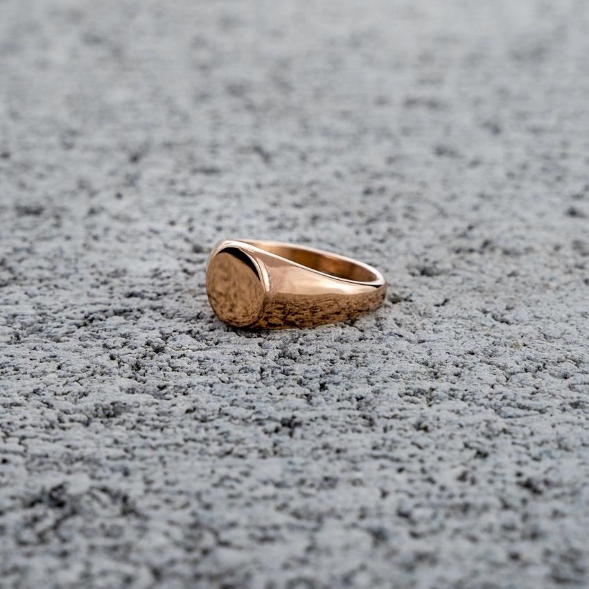 Vintage Signet Ring in Rose Gold sold by Rose Gold & Black