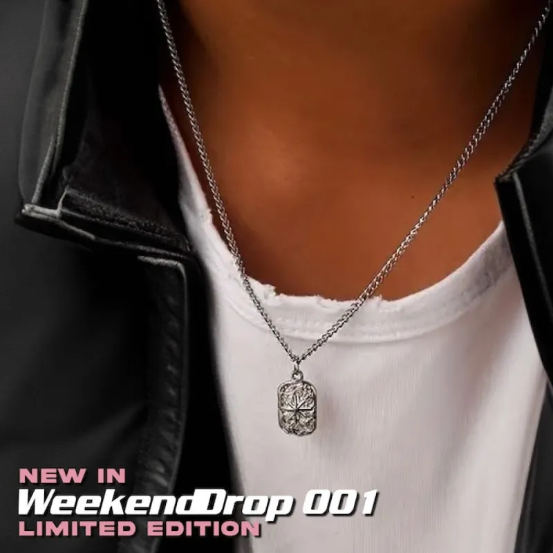 Silver Star Pendant Necklace sold by Rose Gold & Black