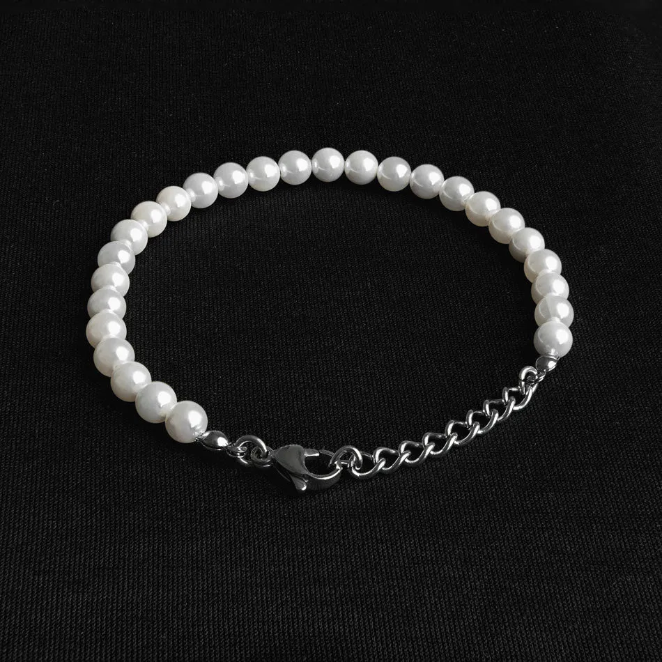 Pearl Bracelet - Silver sold by Rose Gold & Black product image thumbnail 4