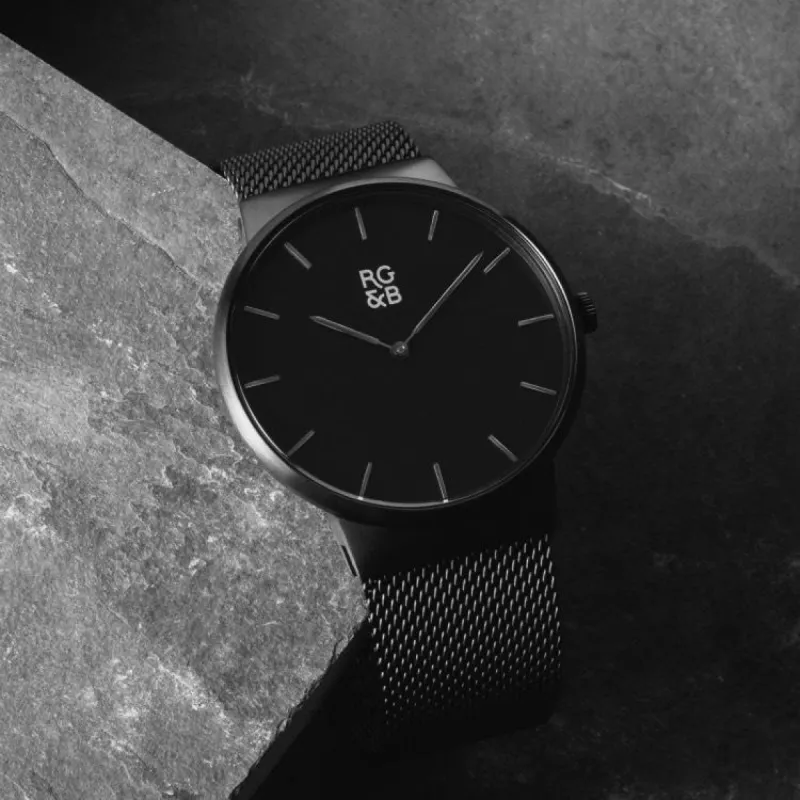 WATCHES V1 - Minimal All Black sold by Rose Gold & Black