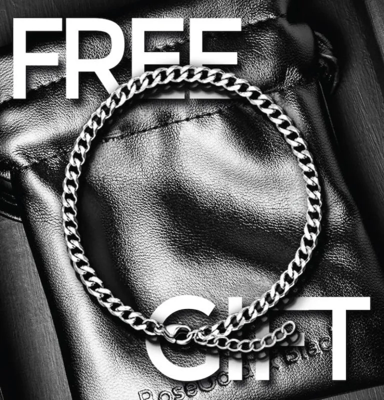» Cuban Chain Bracelet - Silver (100% off) sold by Rose Gold & Black