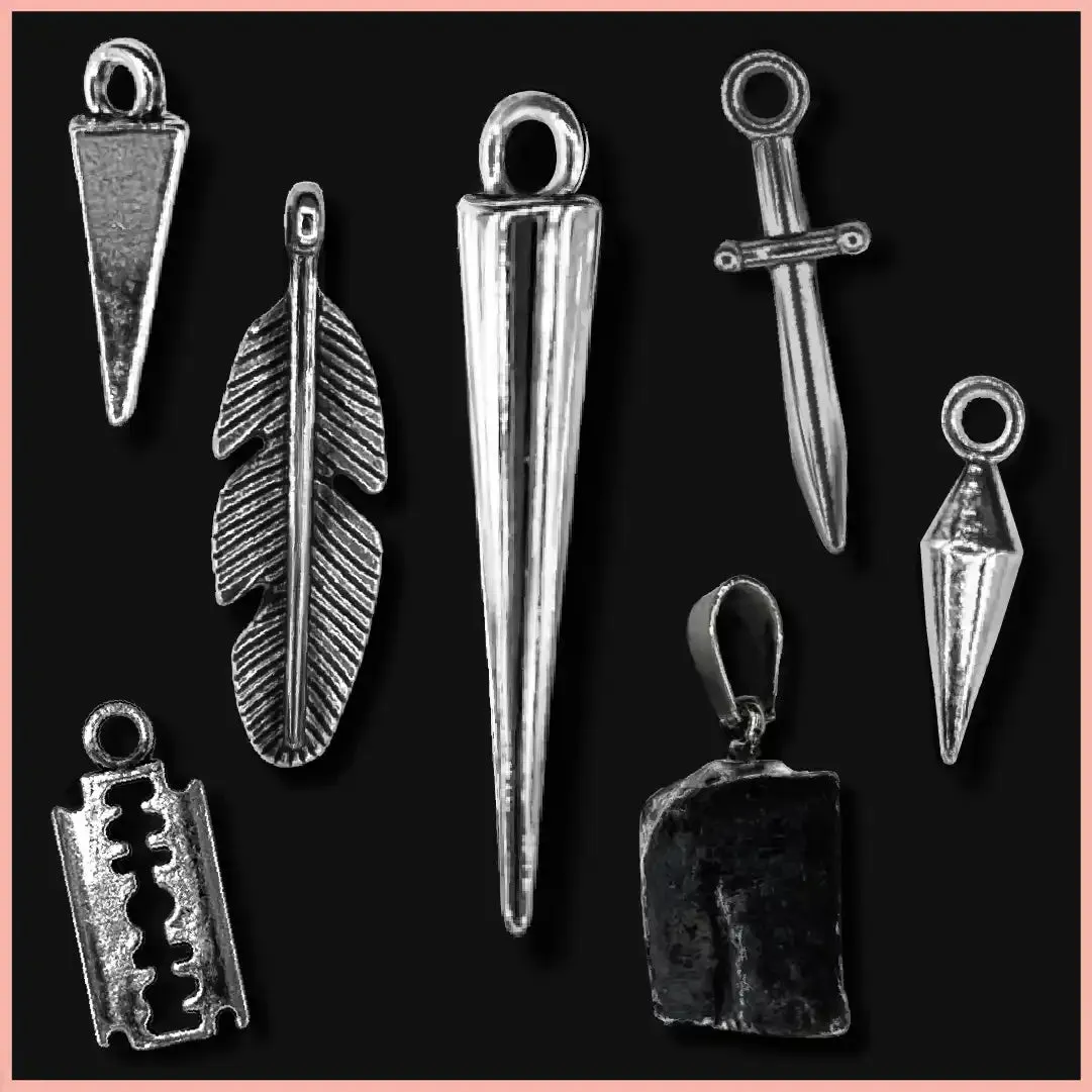 Random 4-Piece Pendant Set sold by Rose Gold & Black