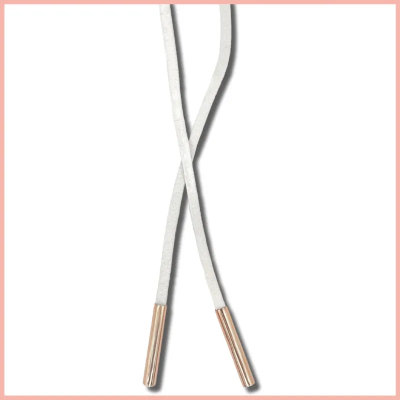 White Leather Bow Choker Necklace sold by Rose Gold & Black