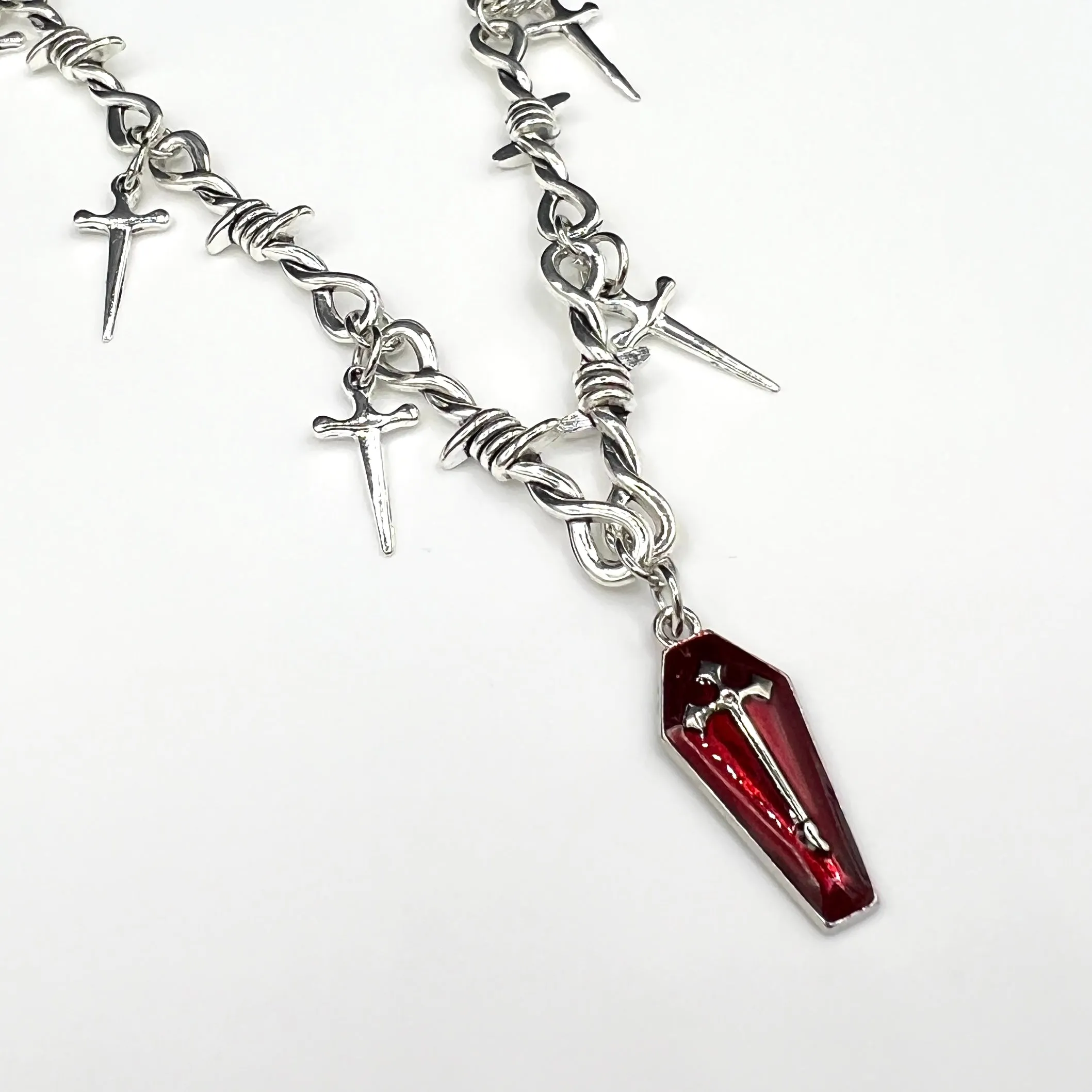 Crimson Dagger Pendant Necklace sold by Rose Gold & Black product image thumbnail 2