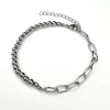 Fusion Link Chain Bracelet - Silver sold by Rose Gold & Black