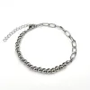 Fusion Link Chain Bracelet - Silver sold by Rose Gold & Black