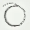 Fusion Link Chain Bracelet - Silver sold by Rose Gold & Black
