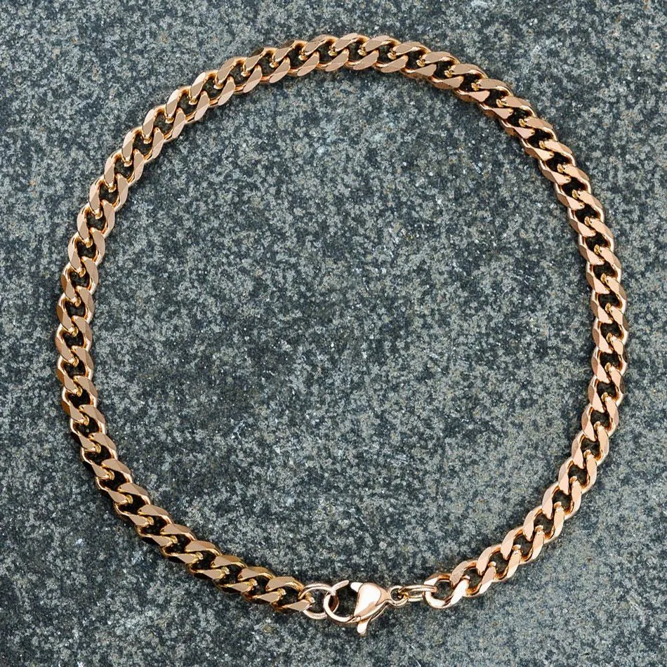 Cuban Chain Bracelet - Rose Gold sold by Rose Gold & Black product image thumbnail 2