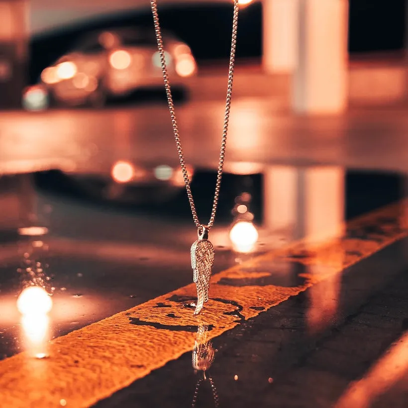 Angel Wing Necklace 24KT Gold sold by Rose Gold & Black product image thumbnail 2