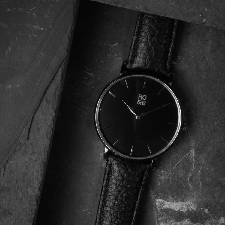 Classic Minimal Watch - Silver & Black sold by Rose Gold & Black product image thumbnail 5