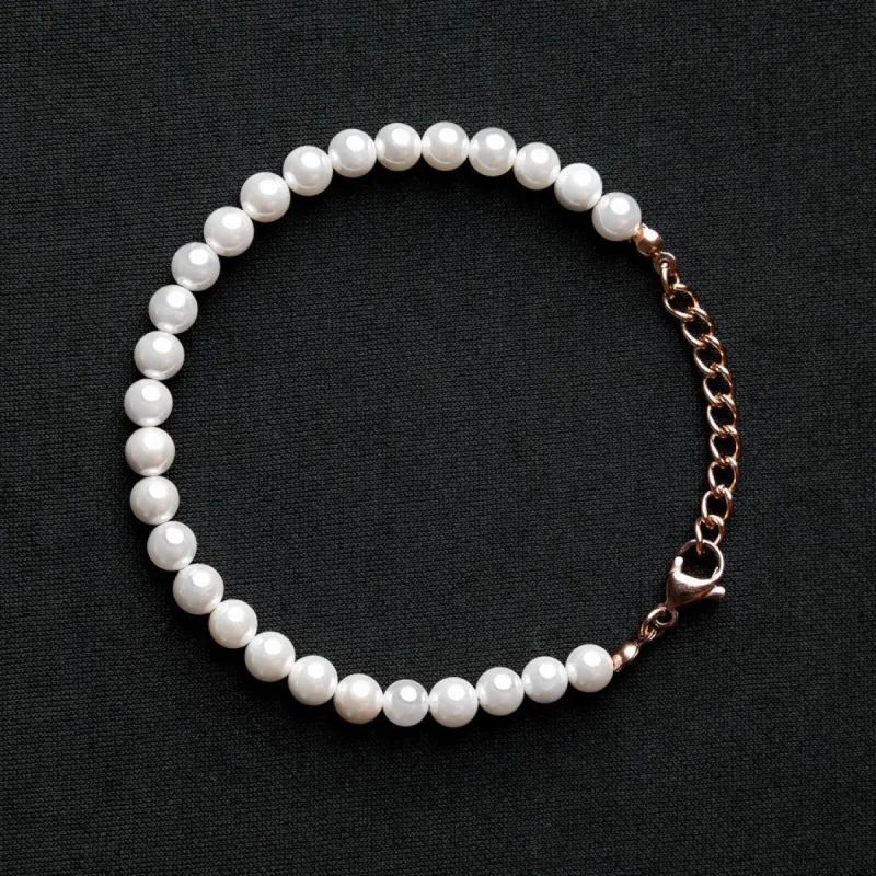 Pearl Bracelet - Rose Gold sold by Rose Gold & Black