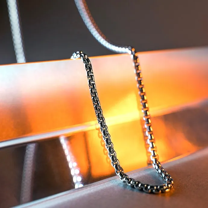 Minimal Box Chain Necklace - BUNDLE & SAVE sold by Rose Gold & Black product image thumbnail 2