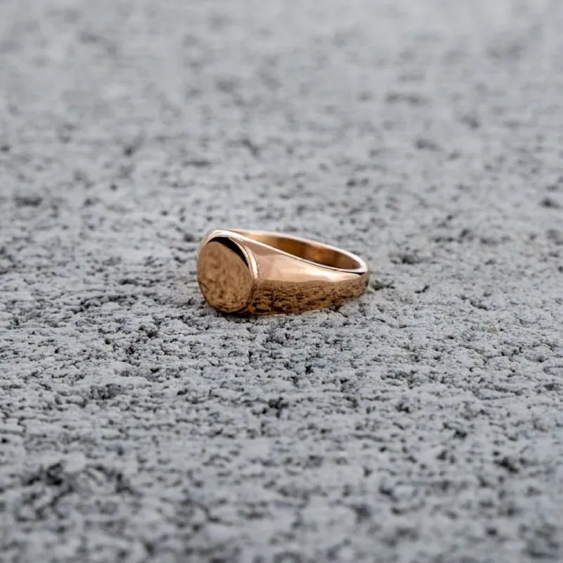 Vintage Signet Ring in Rose Gold sold by Rose Gold & Black