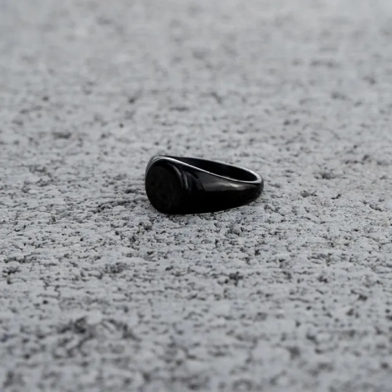 Vintage Signet Ring in Black sold by Rose Gold & Black